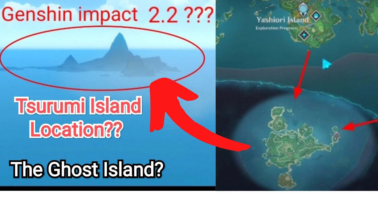 Genshin Impact - Location of Tsurumi Island ?? Upcoming in 2.2 Updated