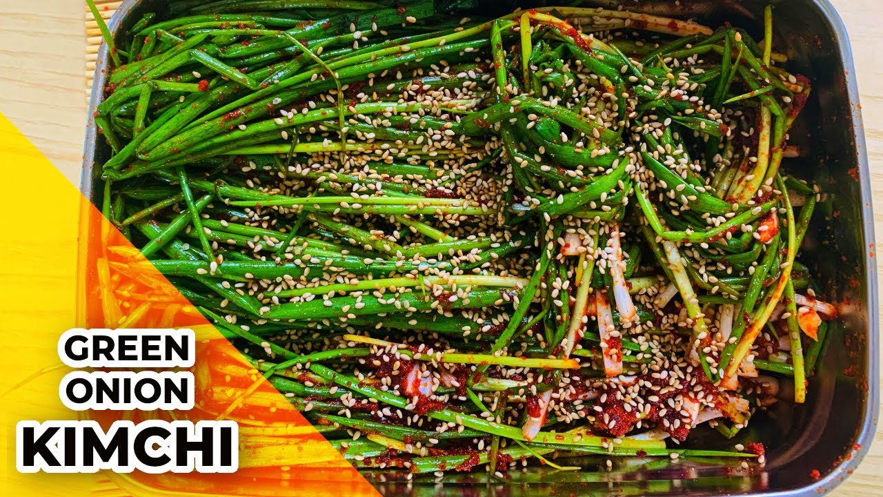 Green Onion Kimchi (Pa Kimchi) YouTube