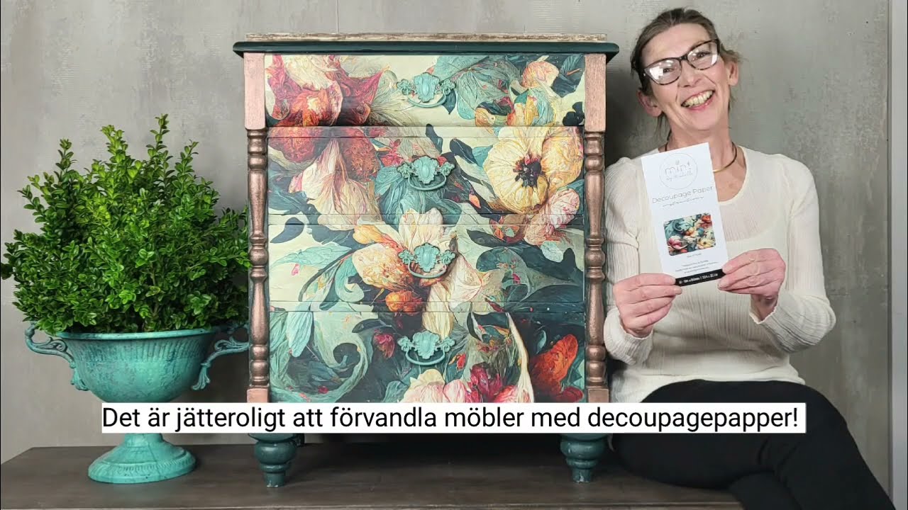 Tips & råd för MINT Decoupagepapper på möbler.