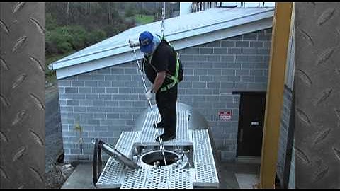 Rigid Lifelines Freestanding Monorail Fall Protection System