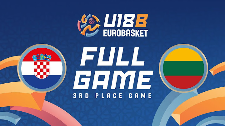 LIVE - Croatia v Lithuania | FIBA U18 Women's EuroBasket 2025 Division B | 3RD PLACE GAME
