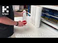 How to use hand wrapping film with dispenser