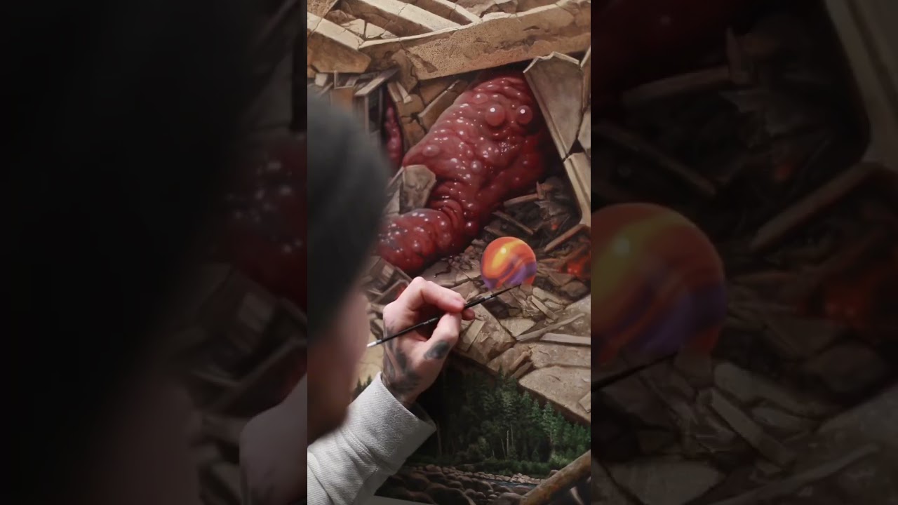 “Hand Of God III” Oil painting from 2023 