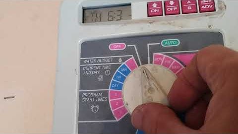 Rainbird ESP-6TM how to set watering days