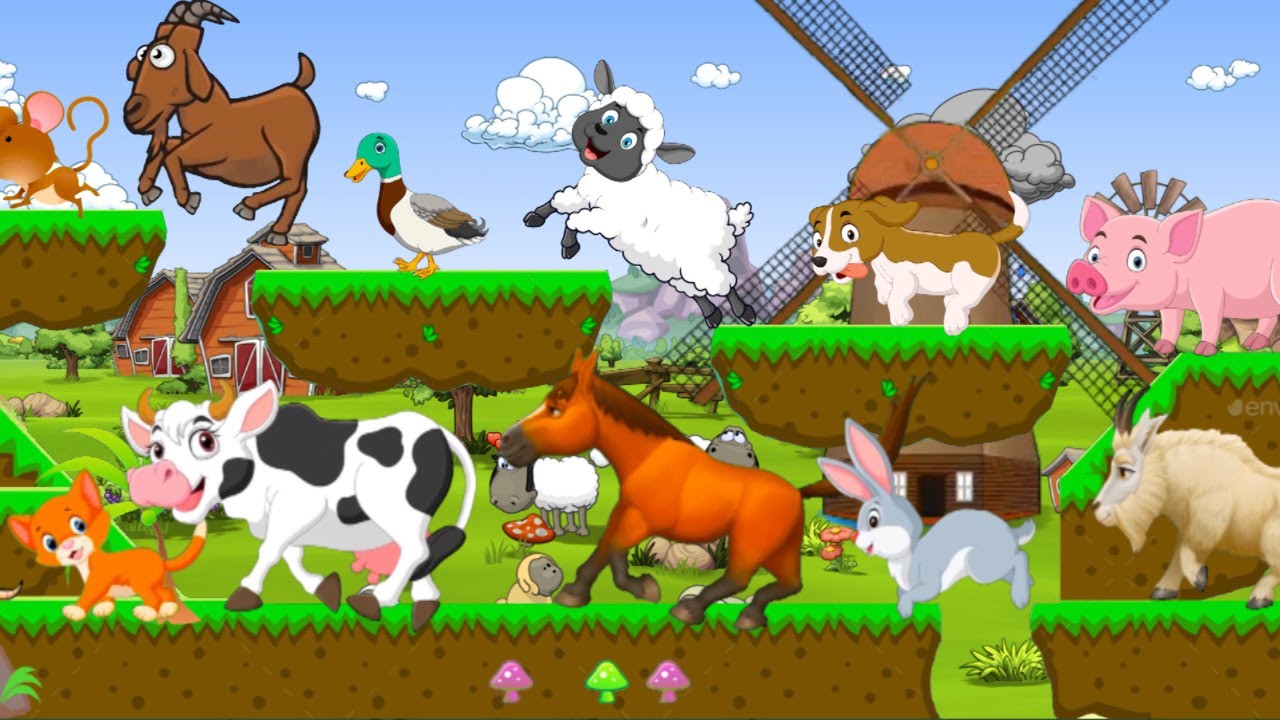 Farm Animal Sounds Song | Animal Sounds Song For Kids | Animals Song For Children | Nursery Rhymes