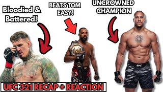 THE CHAMPION HAS A NAME! UFC 321 RECAP + REACTION