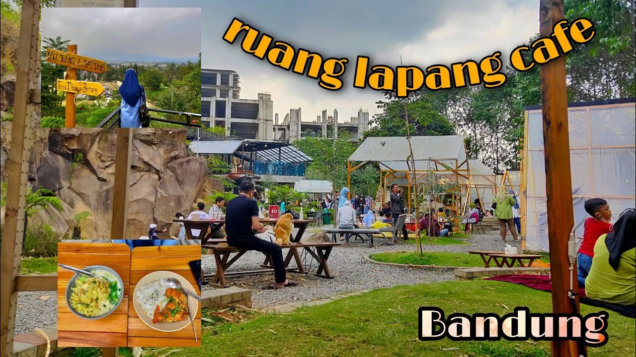 Ruang Lapang Cafe Lembang ||  Instagramable  view alam dan tebing di Sersan Bajuri Lembang Bandung