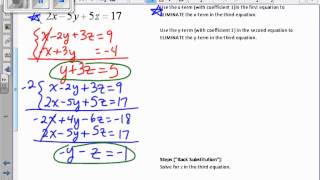 Tutorial 7 3 Solve 3 variable system