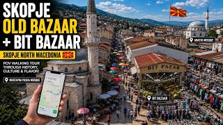 I Explored Skopje’s Old Bazaar & Bit Bazaar 🇲🇰 | Best Walking Tour in North Macedonia