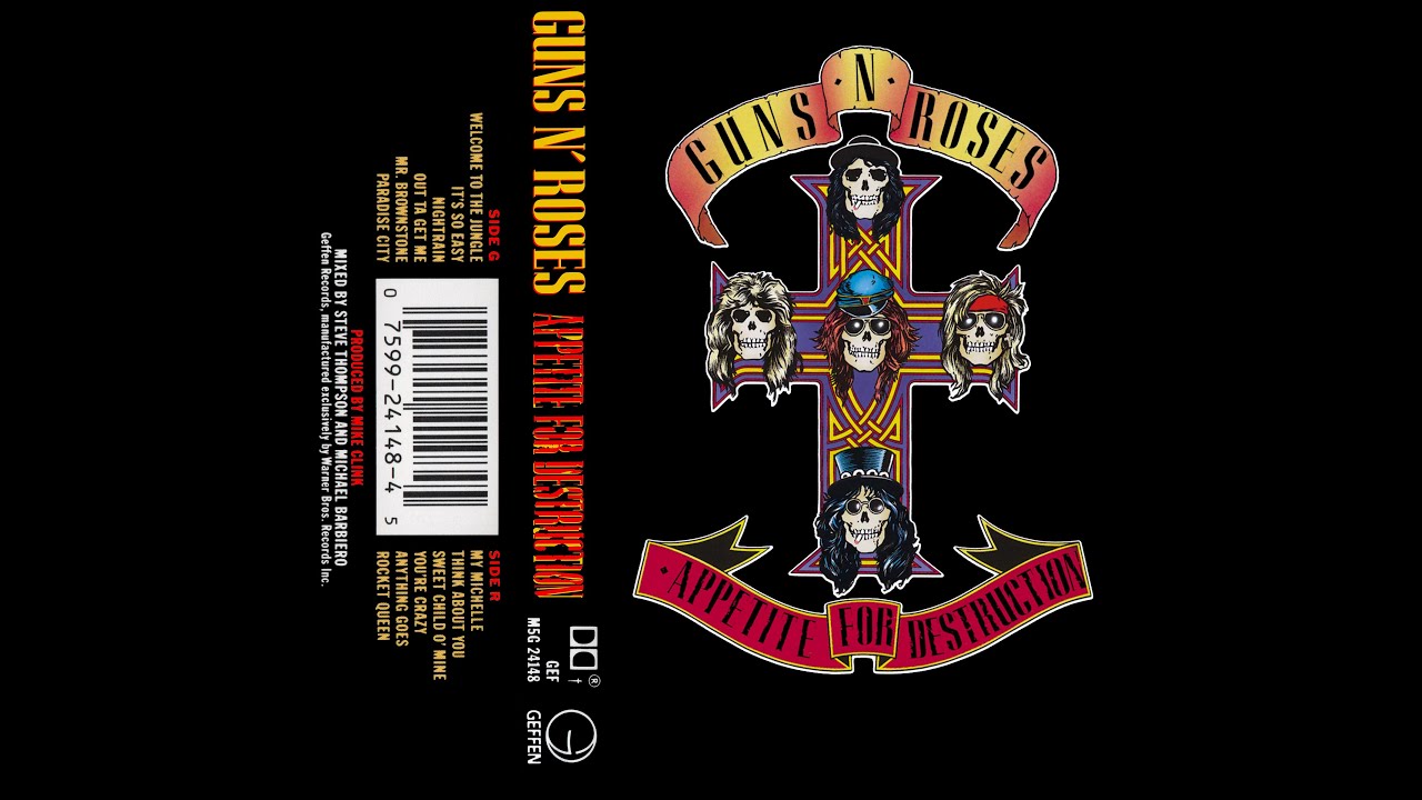 Guns N' Roses: Sweet Child O'Mine (1987 Cassette Tape) - YouTube