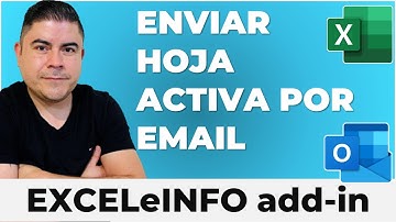 Enviar hoja activa por email | EXCELeINFO add-in