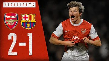 ARSHAVIIIIIIIIN! | Arsenal 2-1 Barcelona | Champions League highlights | Feb 16, 2011