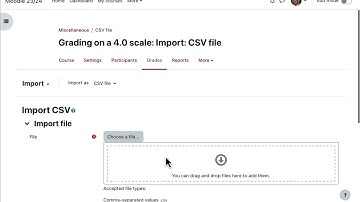 Import grades from Excel into Moodle