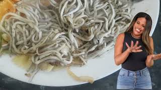 Tasting Angulas-Spanish Food And Its Cooking.