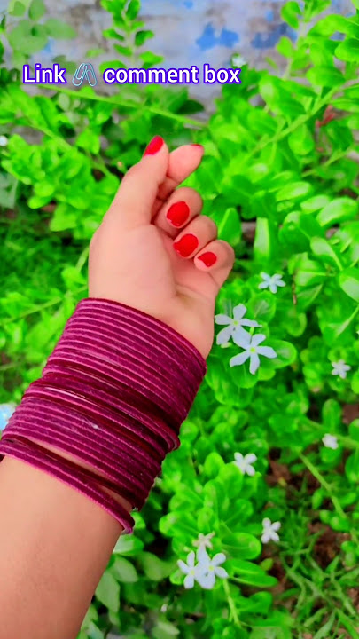 maroon colour velvet bangle || #shorts