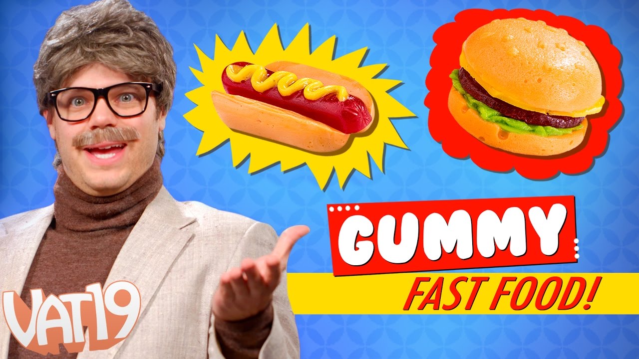 games people play Confection Perfection | Gummy Fast Food vs Real Fast Food