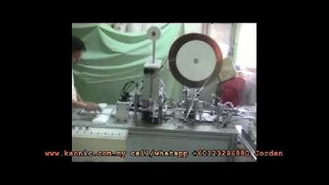 SURGICAL FACE MASK ELASTIC EAR LOOP MAKING MACHINE KMU3002