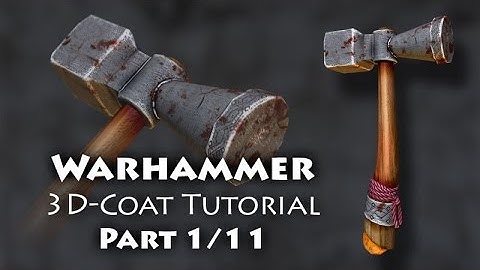 Part 1 (English) - How to create a 3D model for video games - Topic: Fantasy weapon