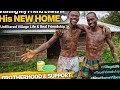 No Money, Just Support | Helping Evans in His New Home/ Outdoor bathing 🛁