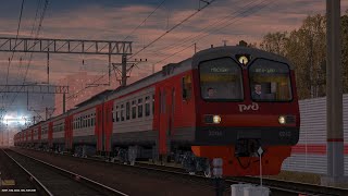 Trainz  12 Экспресс от Москвы до Железнодорожного на ЭД4М-0242