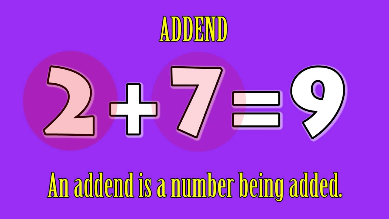 Addend Definition - YouTube