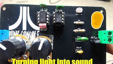 555 Based synthesizer using light