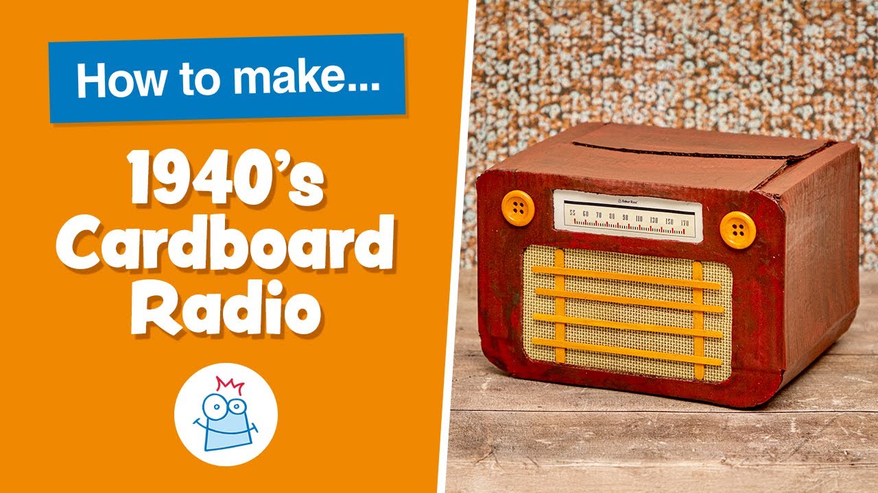 How To Make A 1940s Cardboard Radio | Baker Ross - YouTube