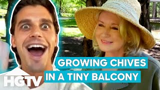 Martha Stewart Teaches Antoni Porowski From 'Queer Eye' How To Grow Chives! | Martha Knows Best