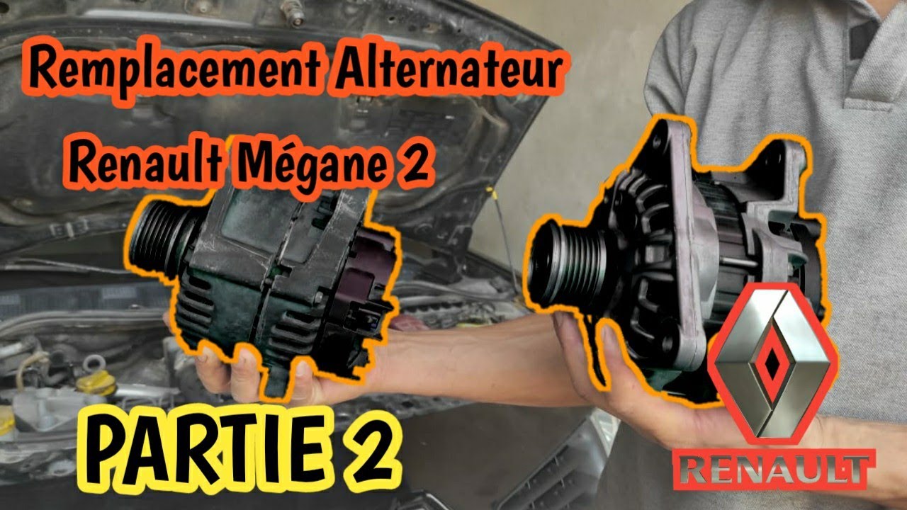 Remplacement Alternateur Renault Megane 2 (PARTIE 2) - YouTube