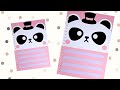 Kawaii Cute Panda Binder File Loose Leaf A5 Refill DIY