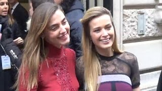 Petra Nemcova & Alina Baikova @ Paris Fashion Week 25 january 2017 show Elie Saab / Janvier #PFW