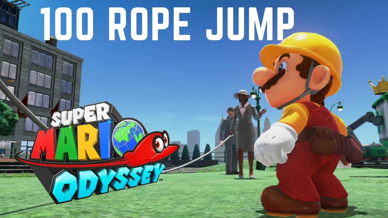 Super Mario Odyssey Trying 100 Rope jumps - YouTube