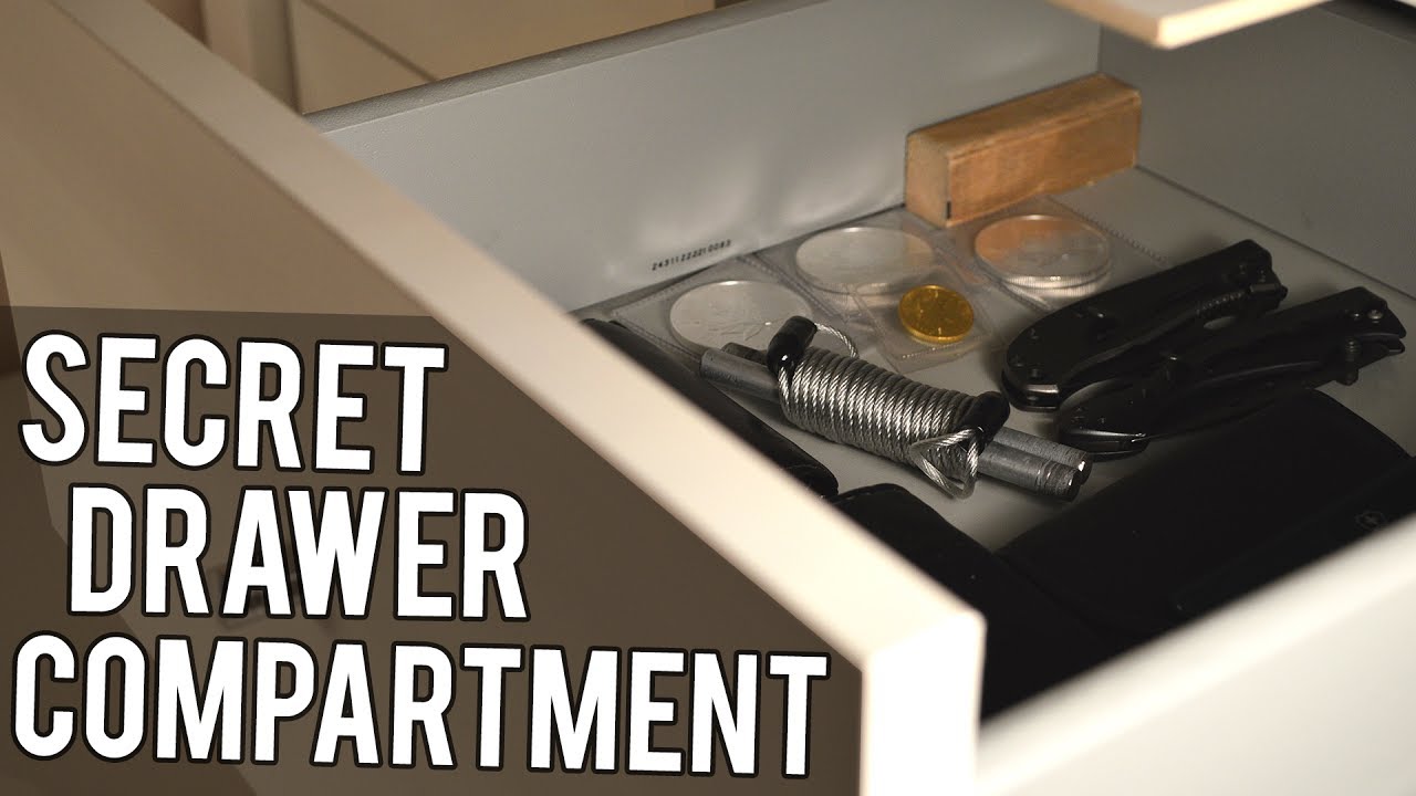 How To Make A Secret Drawer Compartment Youtube