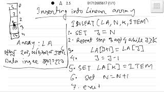 inserting into linear array