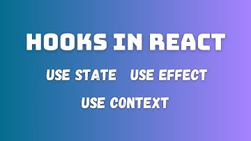 useState, useEffect, and useContext Hooks in React.