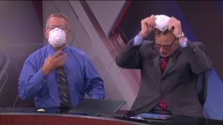 Crew wears masks when anchor comes back from sick days