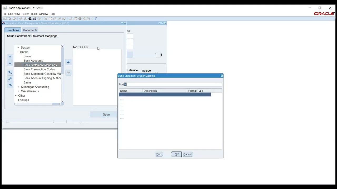 Oracle  Cash management setups & flow - R12