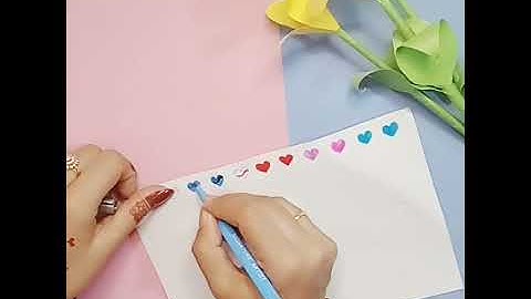 Handmade heart 💜stickers/diy stickers! Stickers craft..