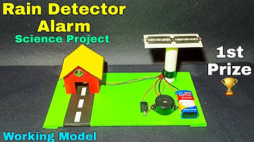 How to make rain detector alarm at home | Rain detector alarm project | How to make rain alarm