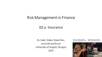 Risk Management in Finance: 3. Life & property-casualty insurance