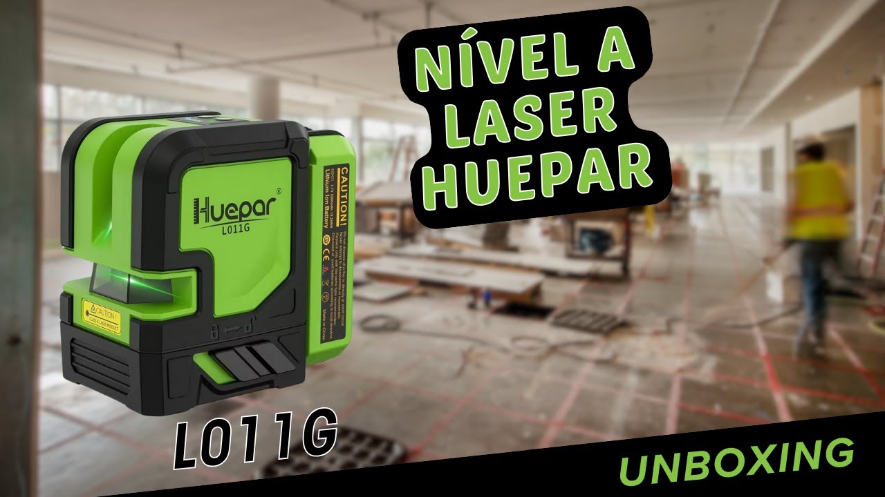 Huepar Niveau Laser Multi-lignes avec Batterie Li-ion Rechargeable