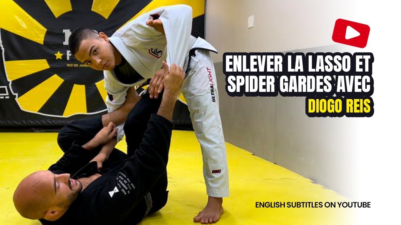 Diogo Reis. Passer la garde lasso et araignée en JJB