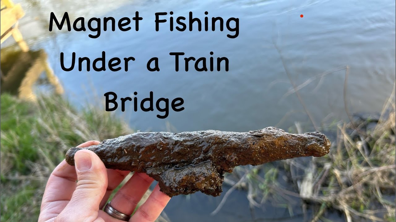 Magnet Fishing Under a Train Bridge 