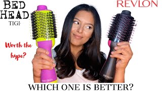 REVLON ONE STEP HAIR DRYER VS BED HEAD BLOW OUT FREAK ON CURLY HAIR - HONEST REVIEW