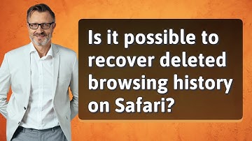 Is it possible to recover deleted browsing history on Safari?