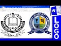 College / School Logo Design in MS Word - Microsoft Word Logo Design Tutorial
