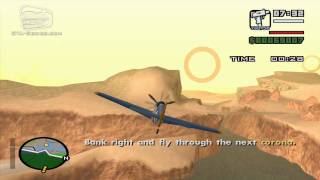 GTA San Andreas - Walkthrough - Pilot School #4 - Circle Airstrip and Land (HD) screenshot 3