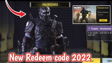Redeem code codm 2022 Today | New Redeem code cod mobile 2022 | call of duty mobile Redeem code 2022