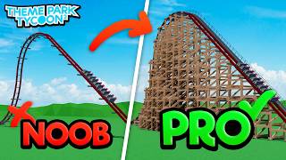 How To Build CUSTOM Hybrid Coaster Supports in Theme Park Tycoon 2!
