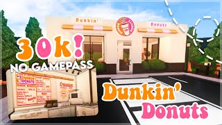 No Gamepass Dunkin' Donuts I 30k! I Bloxburg Speedbuild and Tour - iTapixca Builds